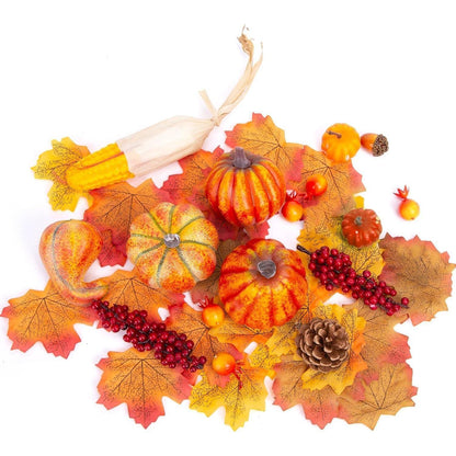 Künstliche Früchte Set 49 Stück Herbstdeko Halloween