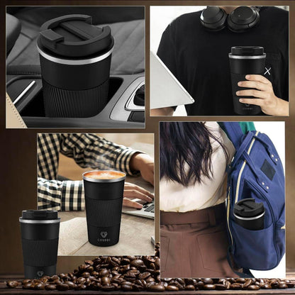Thermobecher Isolierbecher Edelstahl Travel Mug Vakuum auslaufsicher