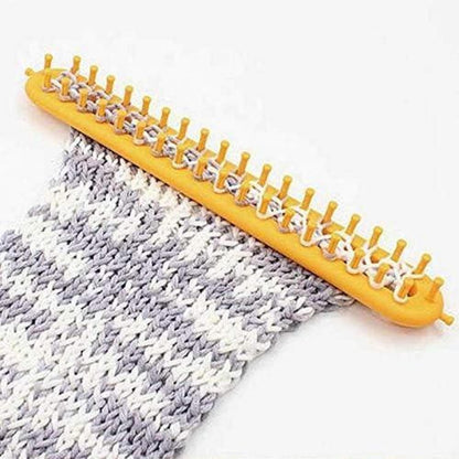 Webstuhl-Set für lange Strickprojekte – rot