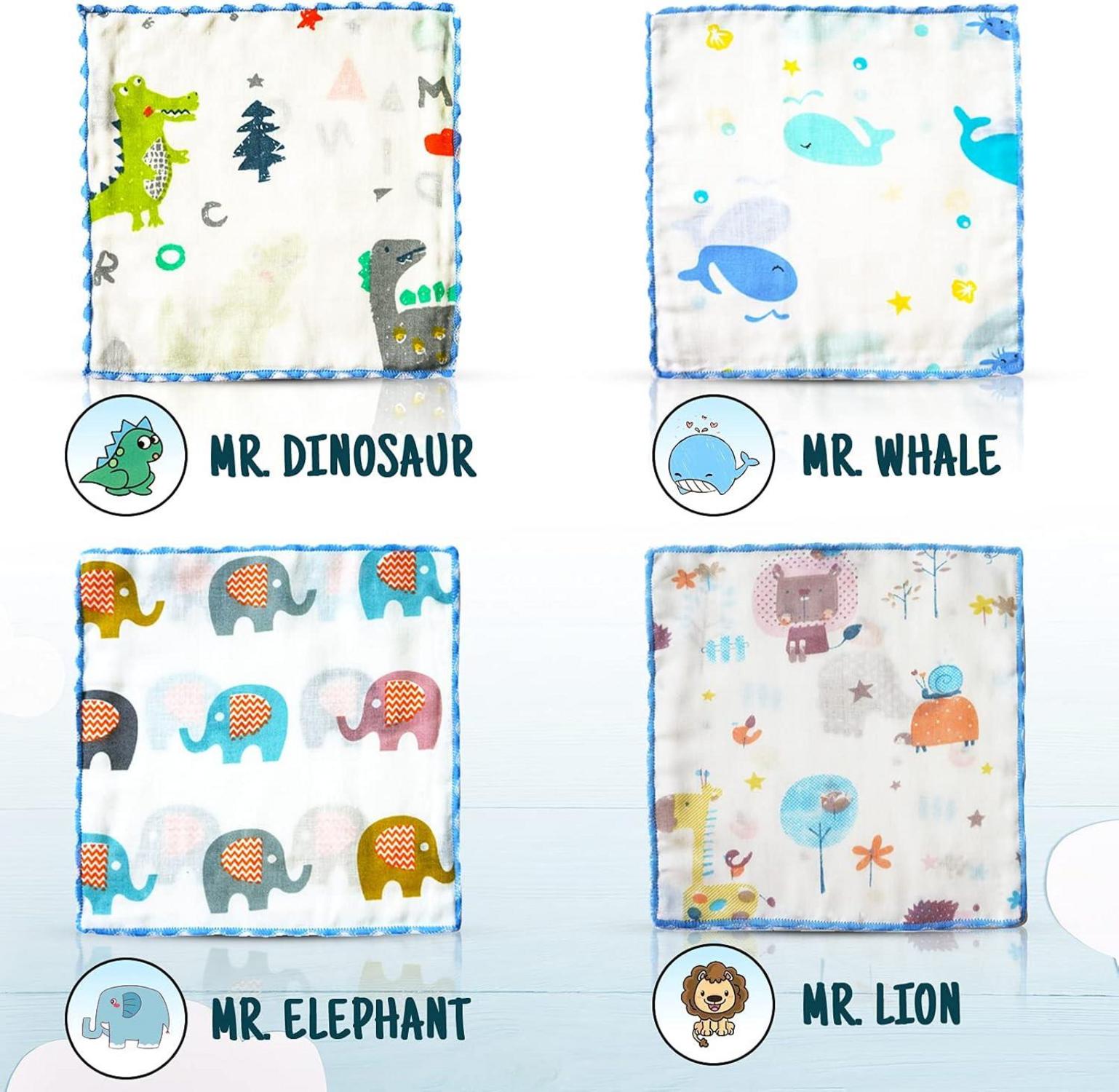 Omilion Baby-Waschlappen Baumwolle Badetuch Geschenkliste