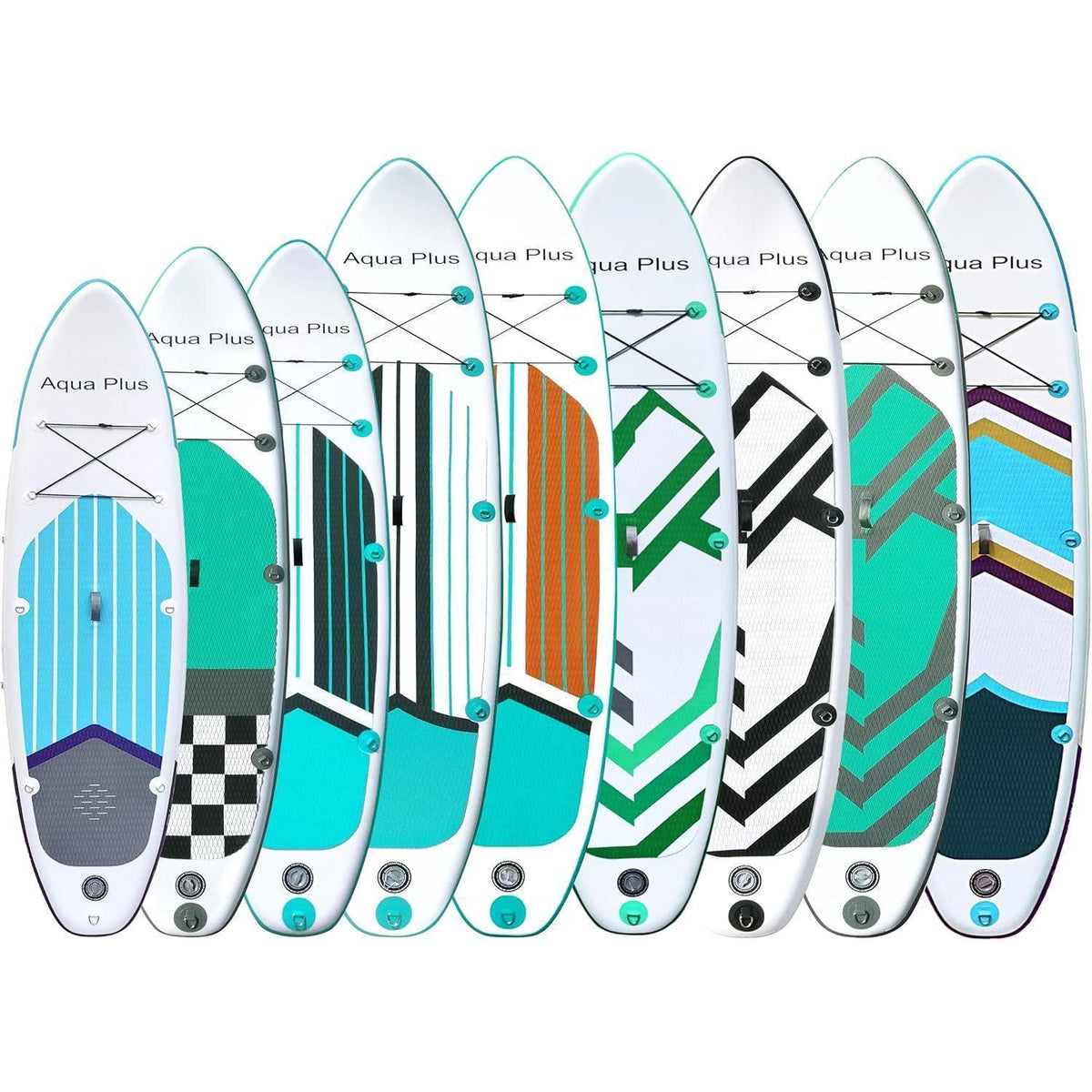Aufblasbares SUP-Board 335cm mit Paddel & Zubehör, wassergrau