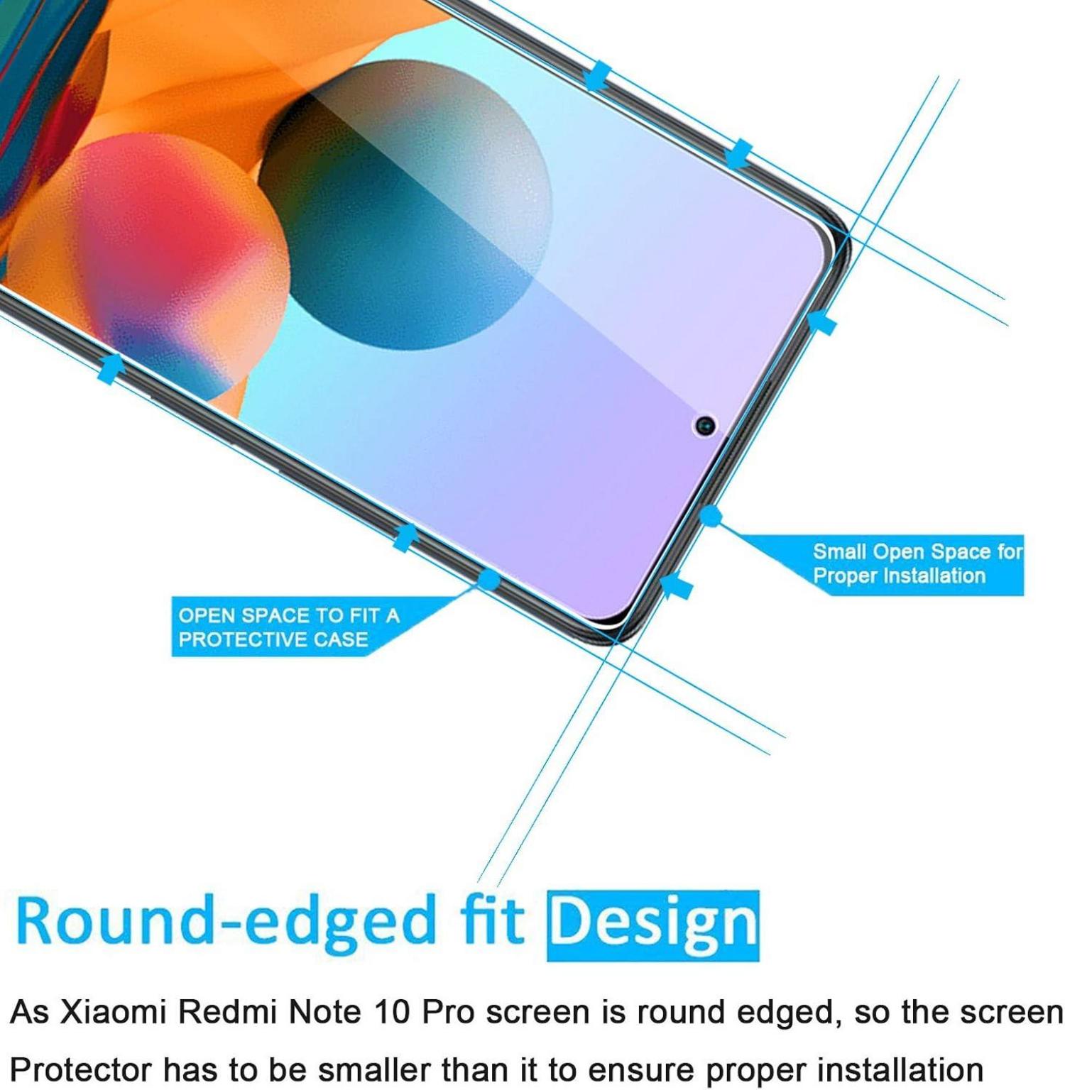 Panzer Schutzglas Xiaomi Redmi Note 10 Pro 3er Pack