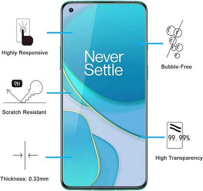 Panzer Schutz Glas OnePlus 9 3 Stück 9H Härte Displayfolie