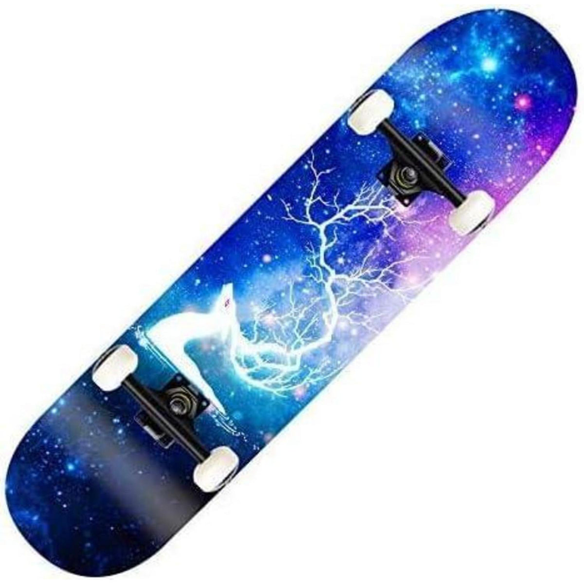 Komplettes Kinder-Skateboard mit Blitzrad – 80x20cm