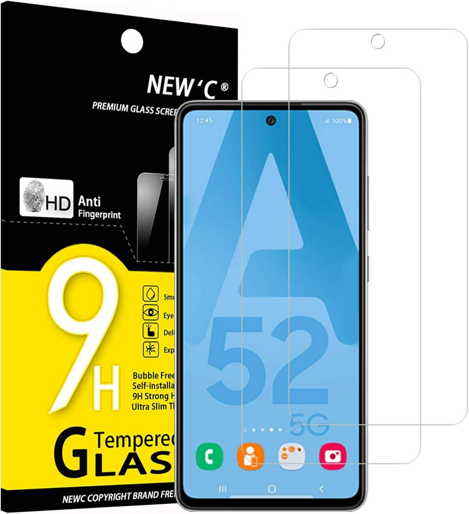 Panzer Schutz Glas Samsung Galaxy A52 5G A52S 5G 9H 0.33mm Ultra-klar