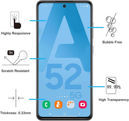 Panzer Schutz Glas Samsung Galaxy A52/A52 5G/A52S 5G 2er