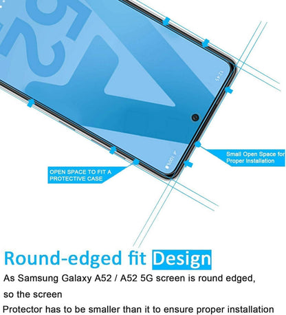 Panzer Schutz Glas Samsung Galaxy A52 5G A52S 5G 9H 0.33mm Ultra-klar