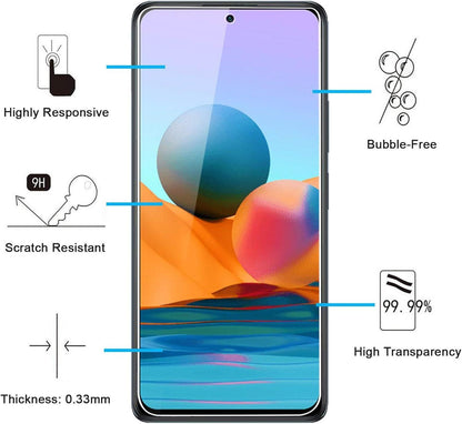 Panzer Schutz Glas für Xiaomi Redmi Note 10 Pro Max 4G, 2