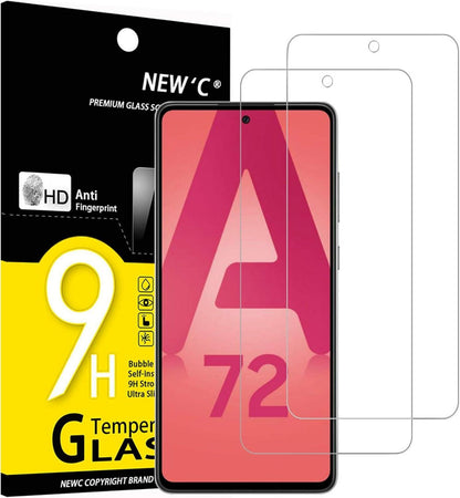 Panzer Schutz Glas Samsung Galaxy A72/A72 5G 2 Stück HD 9H Klar