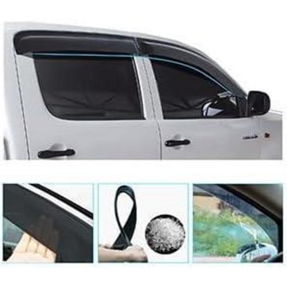 Windabweiser Toyota Hilux Vigo 2005-2014 Smoke Schwarz