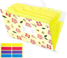 Fächermappe A4 Dokumentenmappe 8 Fächer Organizer gelb