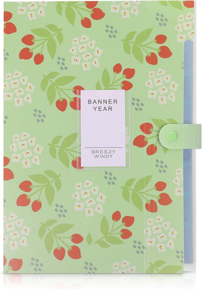 Fächermappe A4 Dokumentenmappe 8 Tasche PP Floral Bedruckt