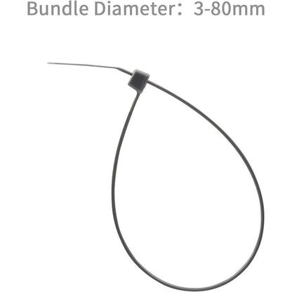 500x Kabelbinder Grau 300mm – Robust & UV-Beständig