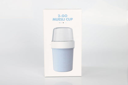 Müslibecher to Go Joghurtbecher Auslaufsicher 560ml+310ml Blau