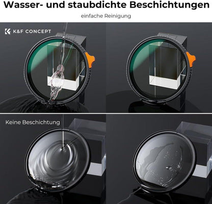 Nano-X 82mm Variabler ND2-400 Graufilter mit Filtertasche