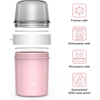 Müslibecher to Go Becher 560ml+310ml Auslaufsicher