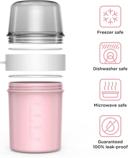 Müslibecher to Go Becher 560ml+310ml Auslaufsicher