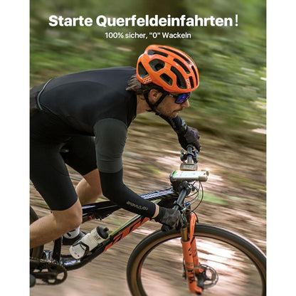 Handyhalterung Fahrrad & Motorrad, Stoßfest, Einhandbedienung, Orange