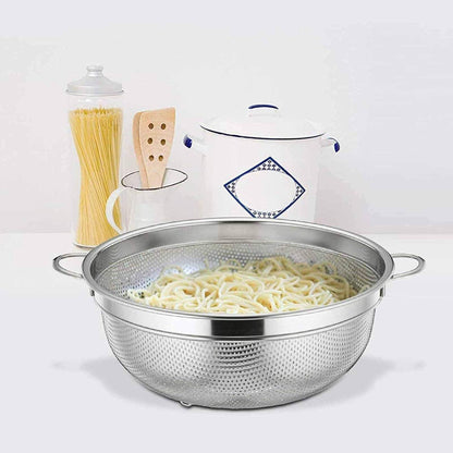 Edelstahl Nudelsieb 20cm Mikroperforiertes Abtropfsieb Obst Gemüse