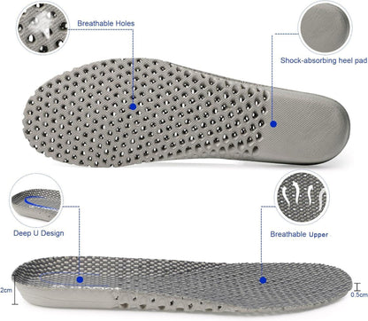 Sport Einlegesohlen für Herren Damen - Arch Support Einlagen atmungsaktiv Gr.36-47