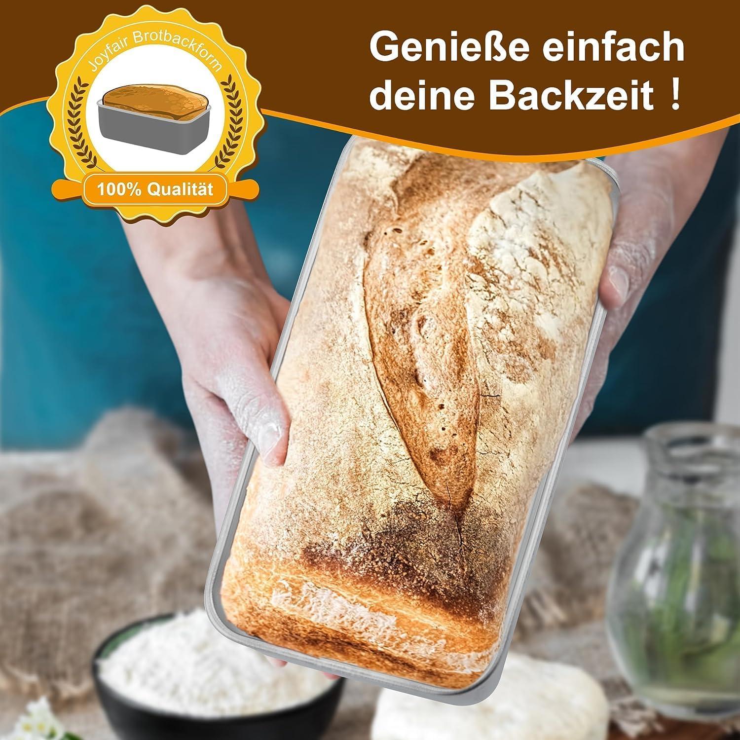 Edelstahl Brotbackform Königskuchenform 2er Set 23cm Gesund Spülmaschinenfest