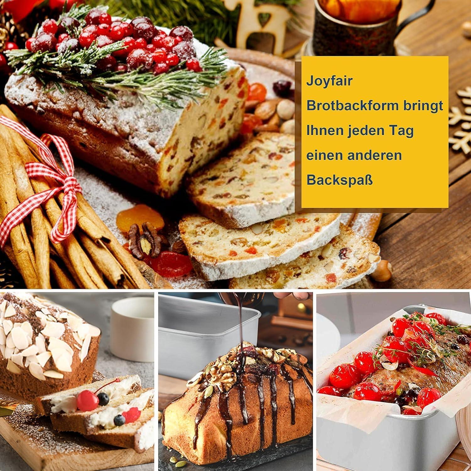 Edelstahl Brotbackform Königskuchenform 2er Set 23cm Gesund Spülmaschinenfest