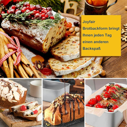 Edelstahl Brotbackform Königskuchenform 2er Set 23cm Gesund Spülmaschinenfest