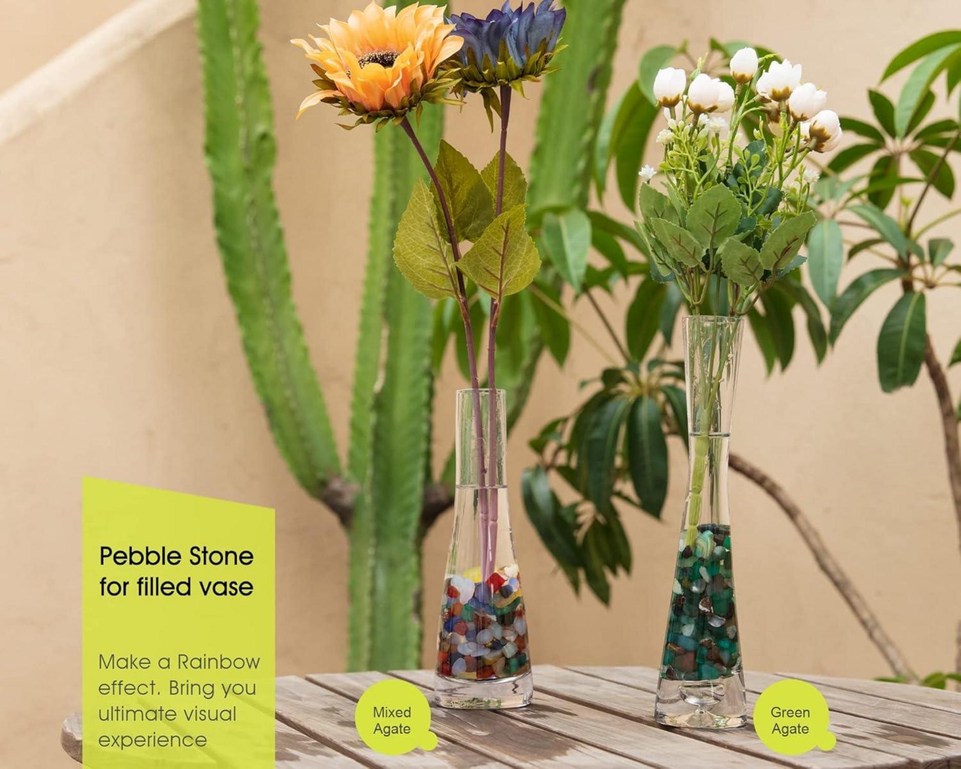 Aquarium Kieselsteine Sukkulenten Terrarium Deko Natur Kristall Achat
