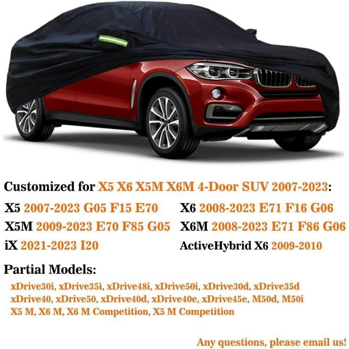 Autoabdeckung Wasserdicht BMW X5/X6/X5M/X6M (2007-2026)