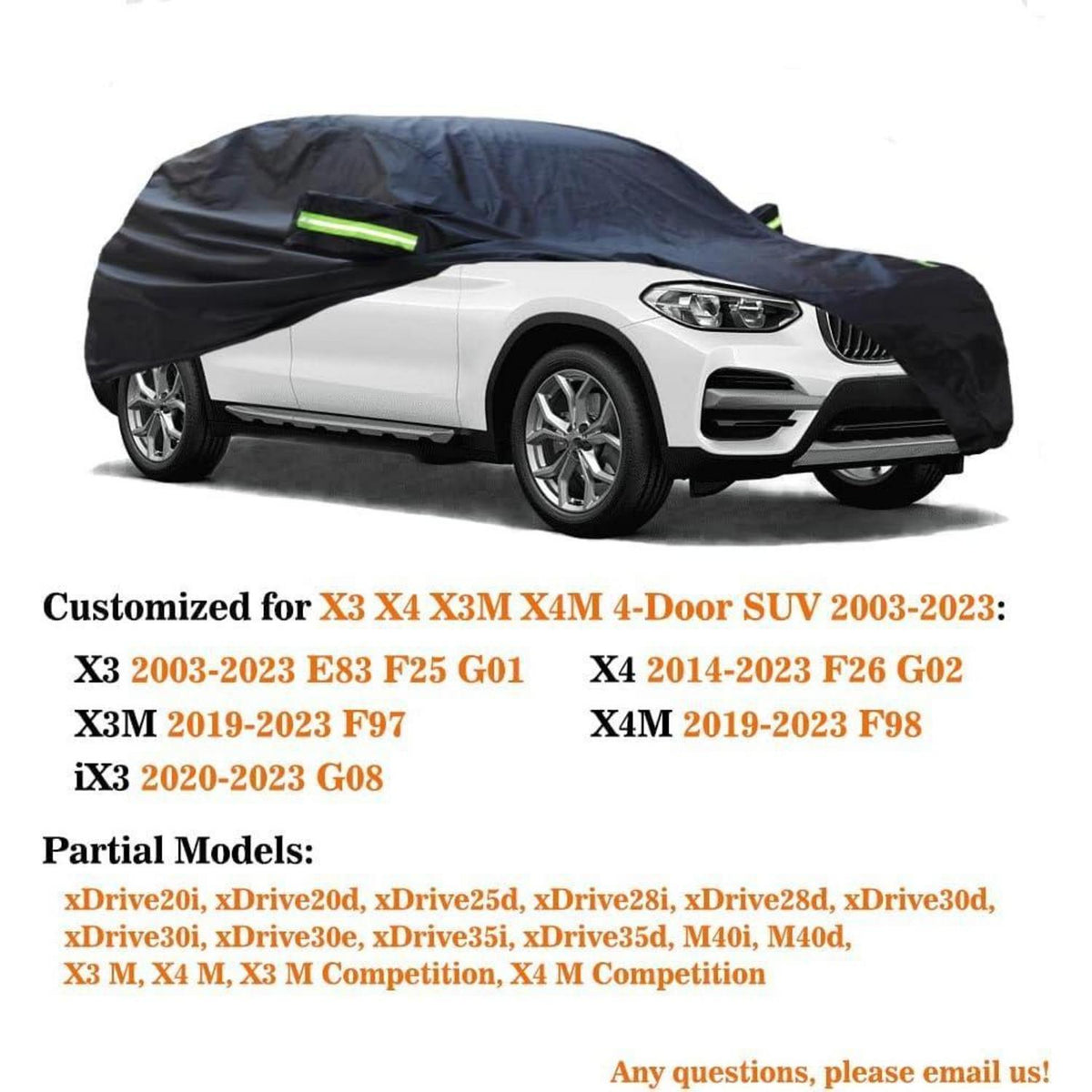 Auto Abdeckplane Wasserdicht BMW X3/X4/X3M/X4M
