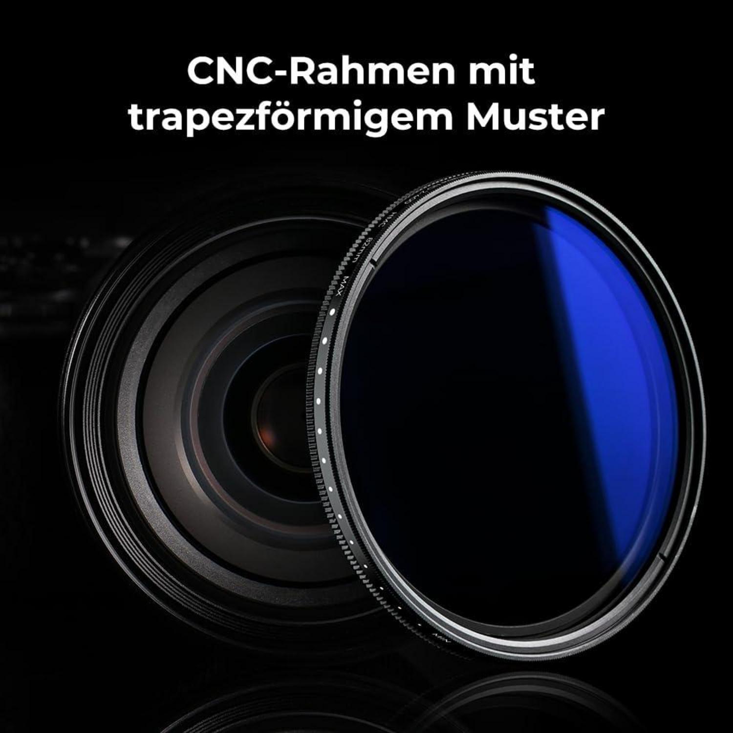 K&F Concept 39mm Slim ND2-400 Variabler Graufilter