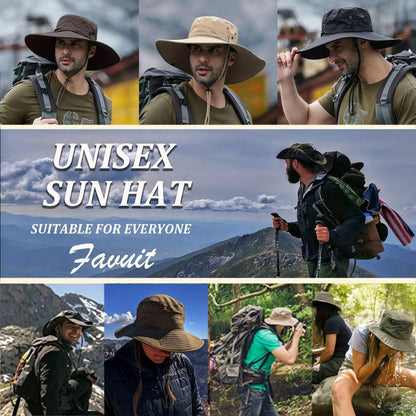 Sonnenhut Herren Fischerhut Safarihut Buschhut UV Schutz