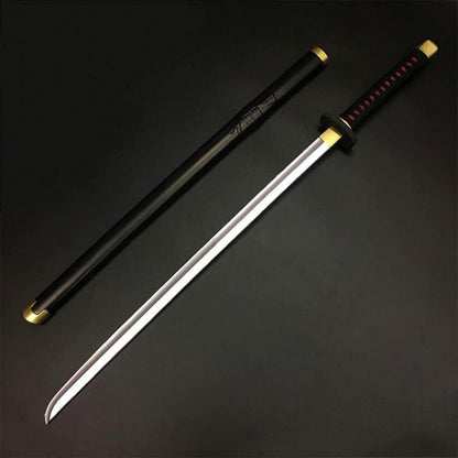 Roronoa Zoro Sword One Piece Katana Cosplay Prop 104cm Black