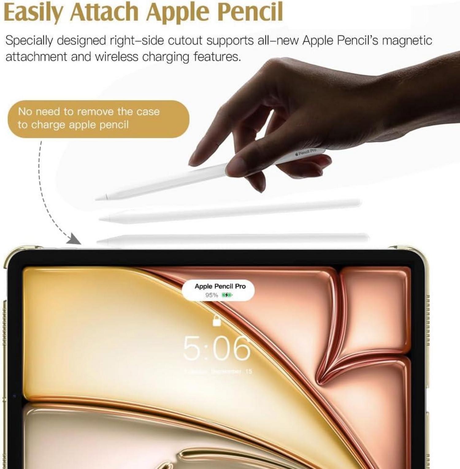 iPad Air 11 Zoll Hülle 2024 Generation Transparent Rückseite