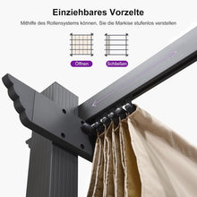 Wasserdichte Pergola Aluminium 3x3m mit UV-Schutz und