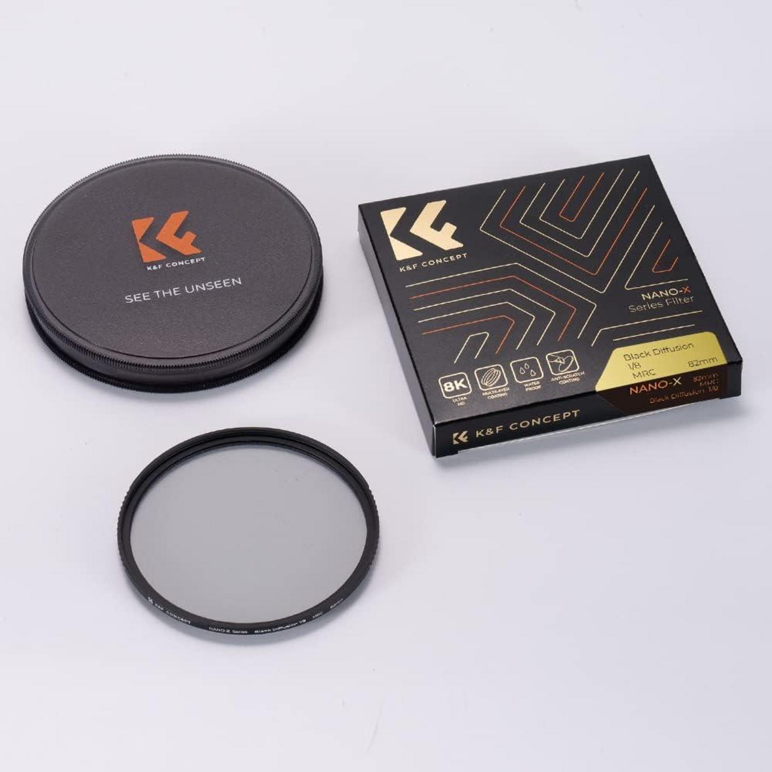 77mm Black-Mist 1/8 Filter Optisches Glas 28x Nano-Beschichtung