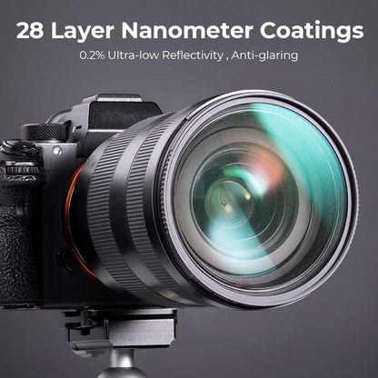55mm Professioneller Schwarz-Mist Filter 1/8 aus Optischem Glas