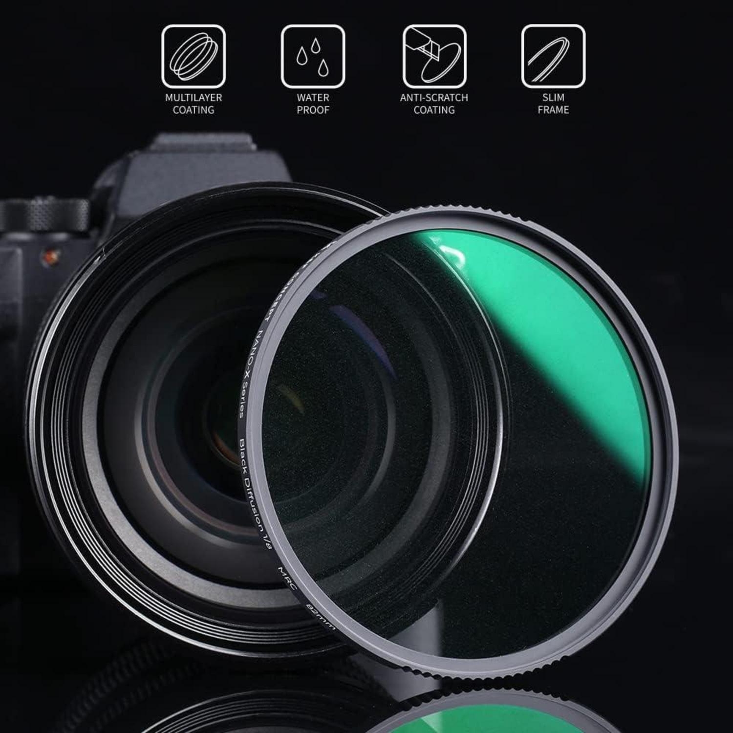 Nano-X Black-Mist 1/8 Filter 55mm Optisches Glas 28-fach beschichtet