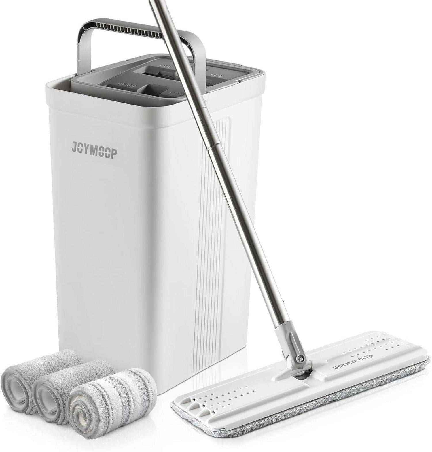 Mopp und Eimer Set mit Wringer für Zuhause inkl. 3 Mopp-Pads
