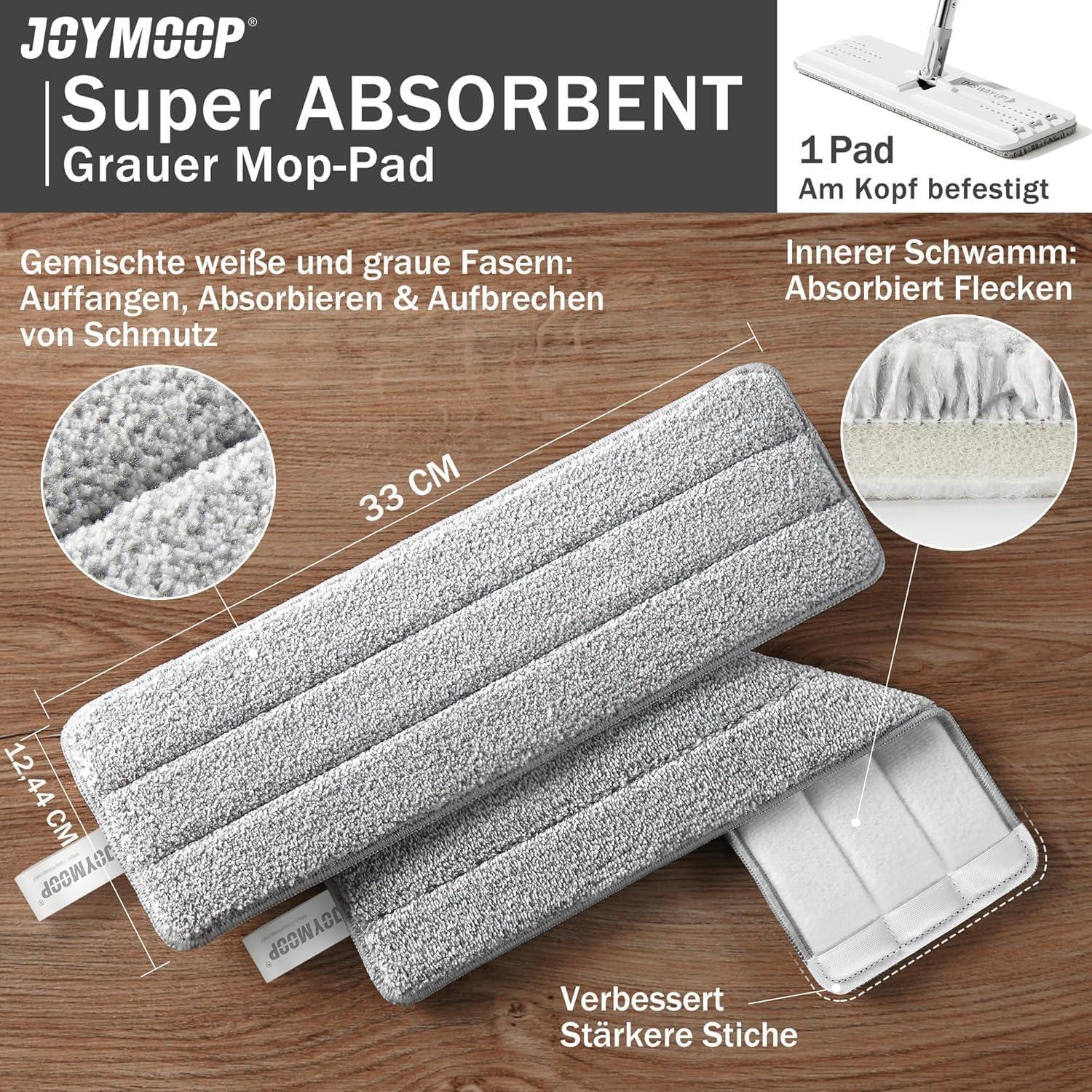 JOYMOOP Bodenwischer Mikrofaser Mops für Bodenreinigung