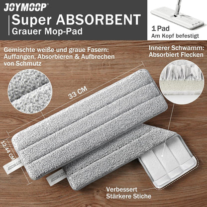 JOYMOOP Bodenwischer Mikrofaser Mops für Bodenreinigung