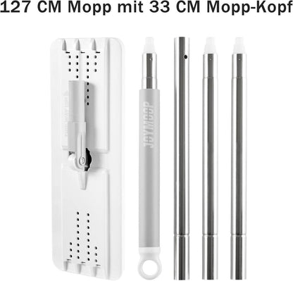 Bodenwischer Mikrofaser Mops Staub Nass Flacher Wischmopp waschbaren
