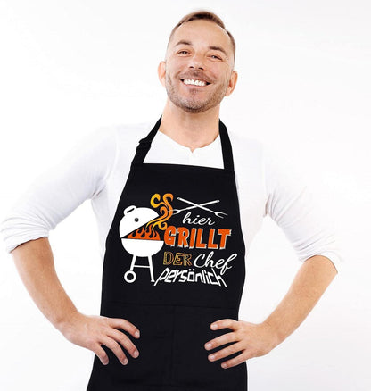 Grillschürze Kochschürze Lustig BBQ Schürze Männer Baumwolle