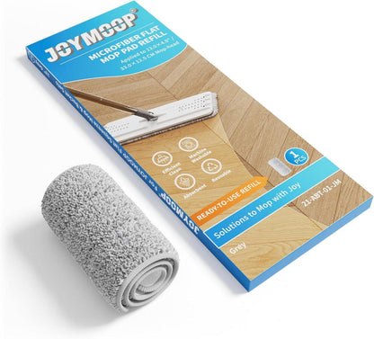 Flaches Mikrofaser Mopp Pad 1er Pack waschbare Ersatz-Pads Grau