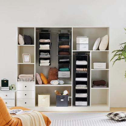 YOUDENOVA Hängeregal Organizer 3 Fächer MDF Bambus Grau