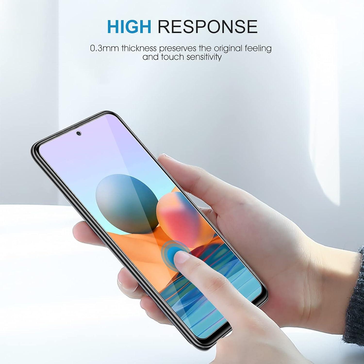 Schutzfolie Displayschutz Xiaomi Redmi Note 10 Pro 6,67 Zoll 9H Härte 5er Pack