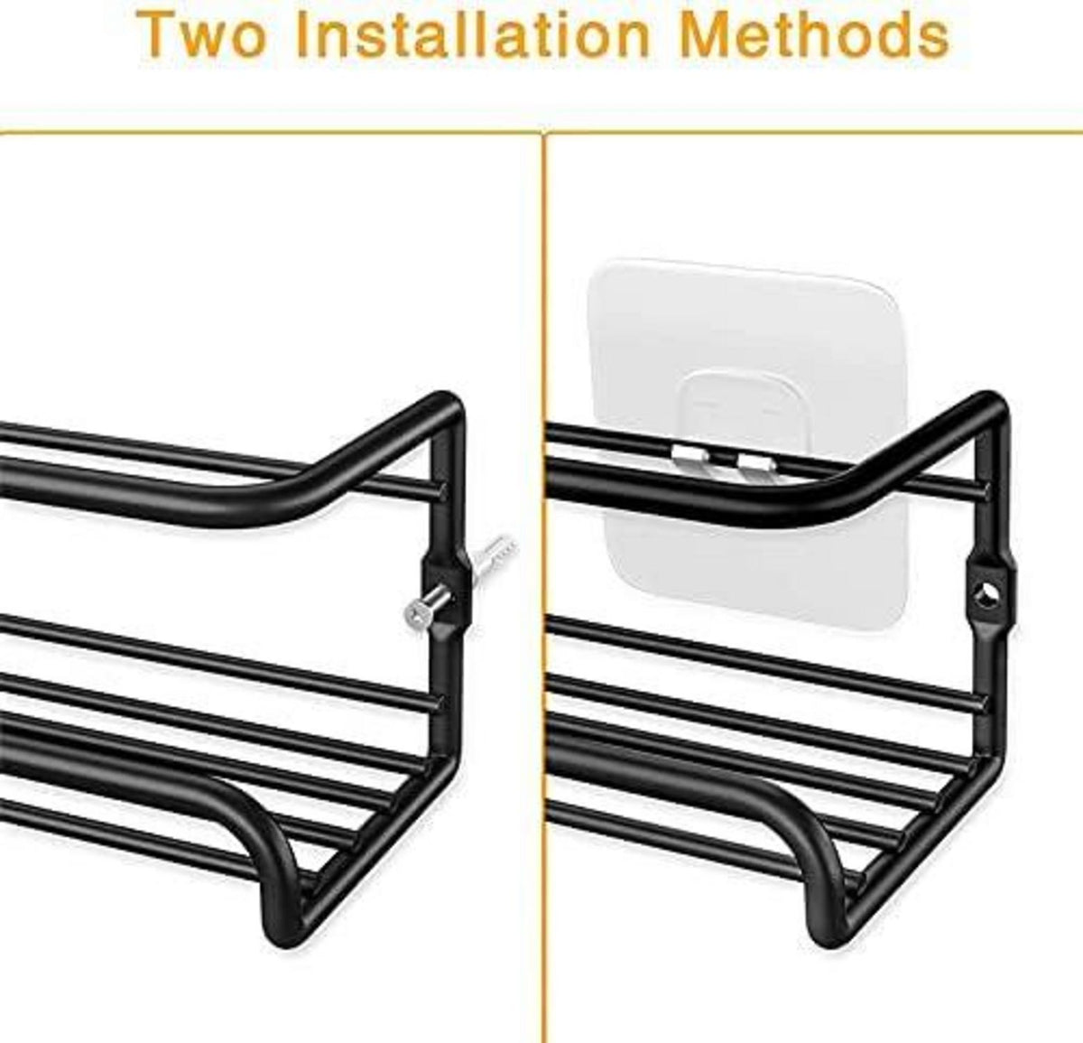 Gewürzregal Rostfreier Stahl ohne Bohren 2/4 Racks Organizer