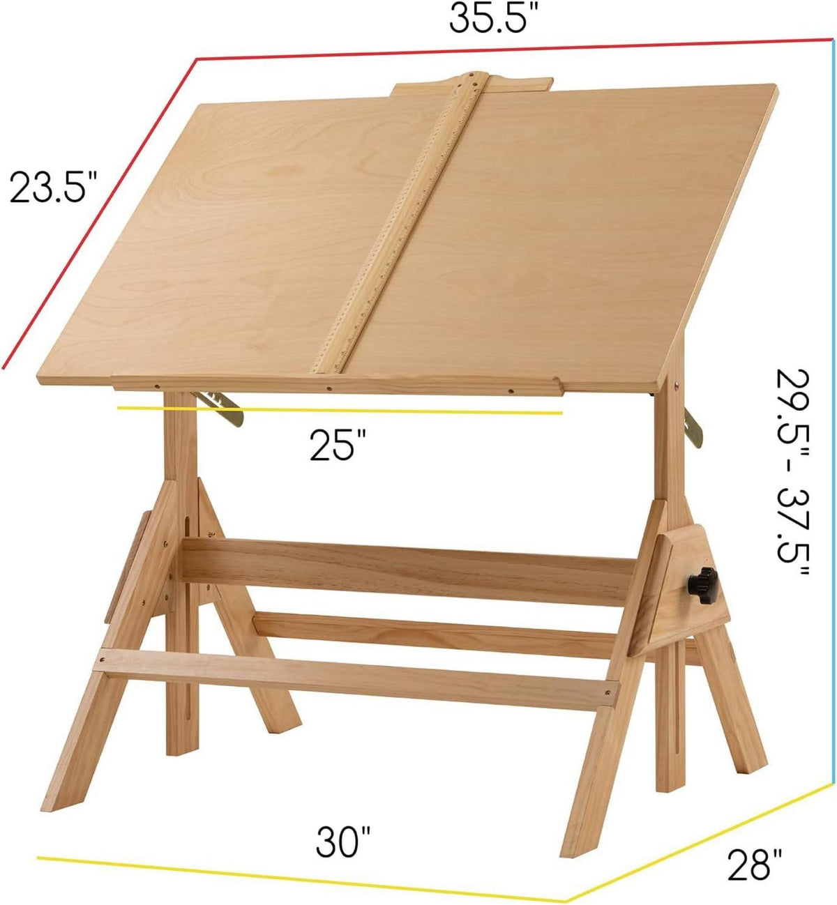 Zeichentisch Holz Verstellbare Höhe Künstler Craft Tisch