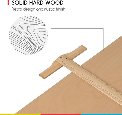 MEEDEN Holz Zeichentisch Verstellbare Höhe Künstler Hocker Craft Tisch