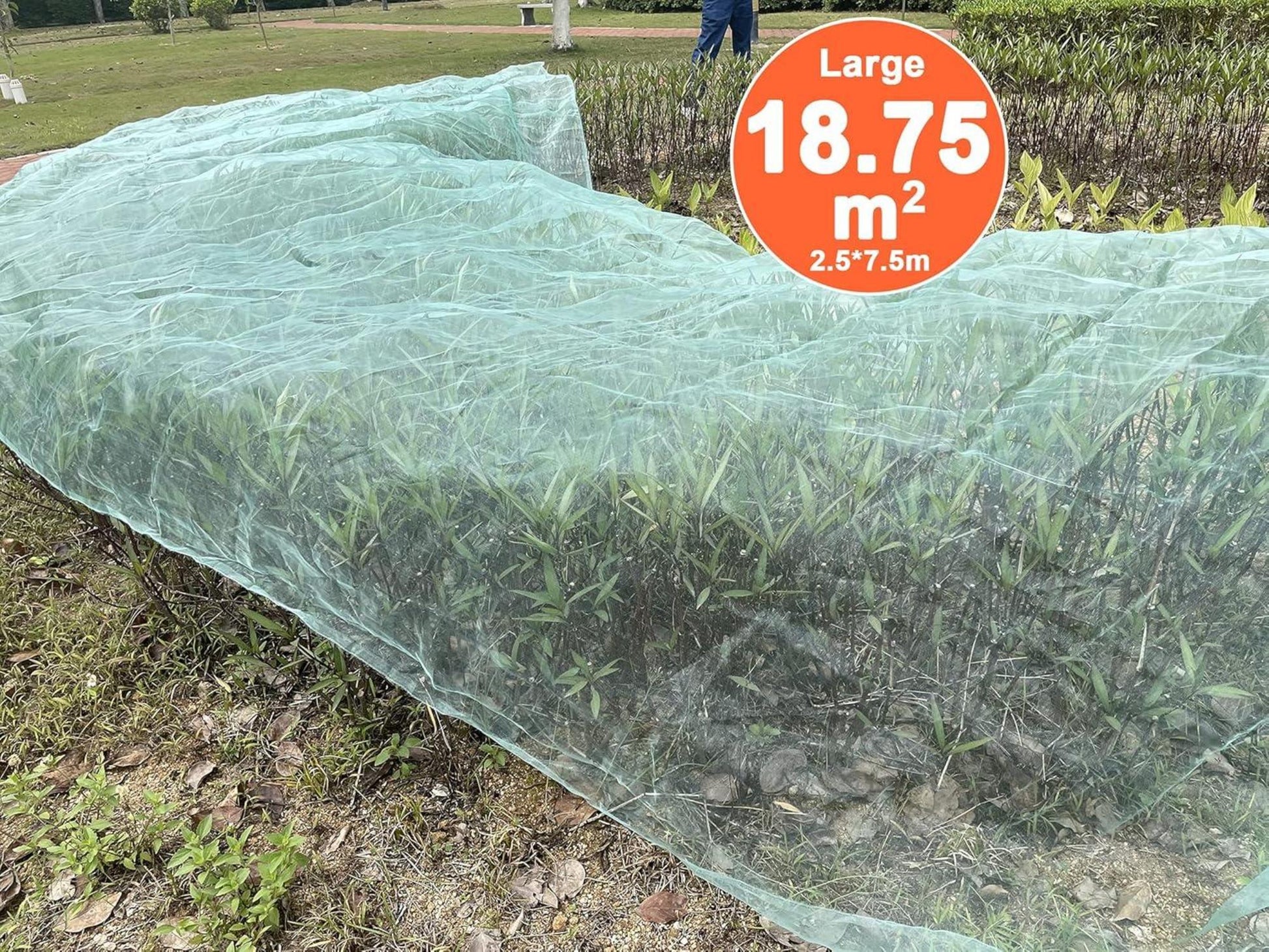 Akuoly Gemüsenetz 2.5m x 7.5m Grün - Garten Obstgarten